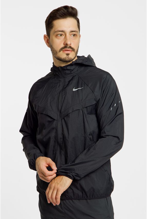 Nike Stride Dri-FIT UV Herren Laufjacke Schwarz 36872 1