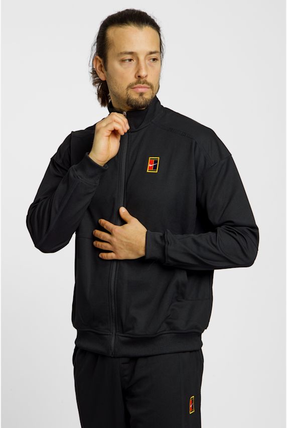 Nike Court Heritage Herren Trainingsjacke Schwarz 36886 1