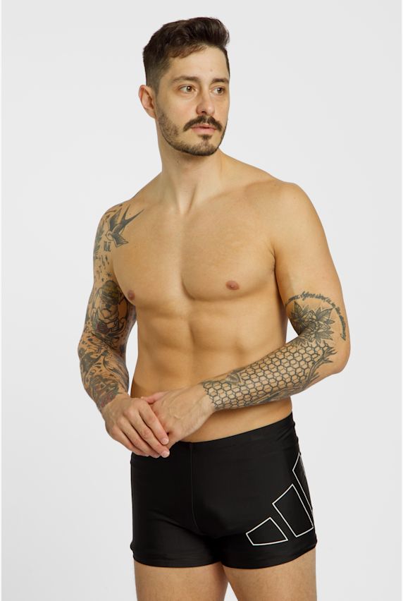 adidas Big Bars Boxer Herren Badehose Schwarz 37715 1