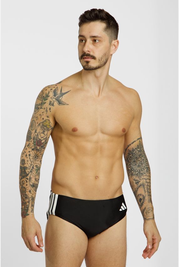 adidas 3S slip da bagno uomo Nero 37700 1