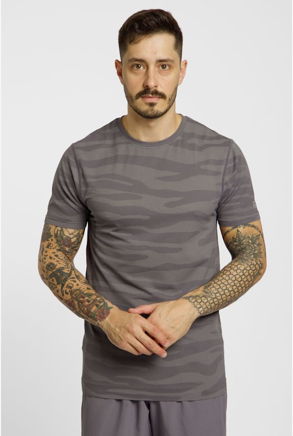 POWERZONE Seamless t-shirt hommes Gris 37906 1