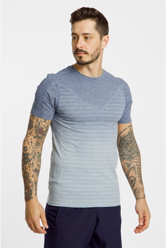 POWERZONE Seamless t-shirt hommes Bleu 37893 1