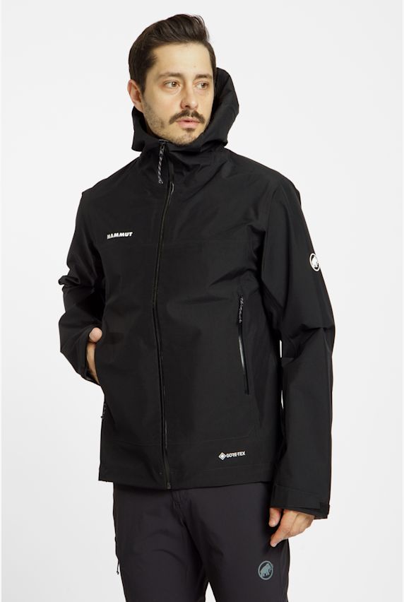 MAMMUT Crater Light Hooded Gore-Tex® giacca outdoor uomo Nero 38274 1