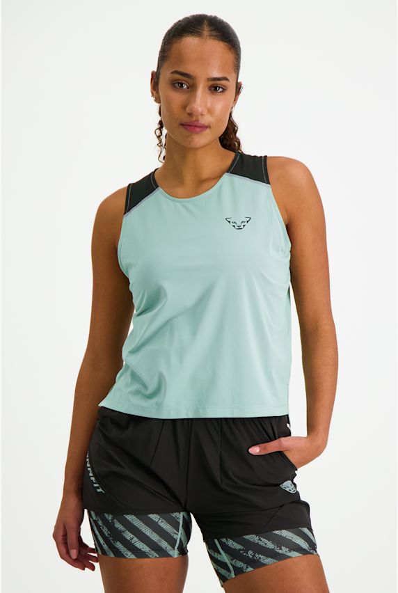 Dynafit Sky Crop Damen Top Grün 38489 1
