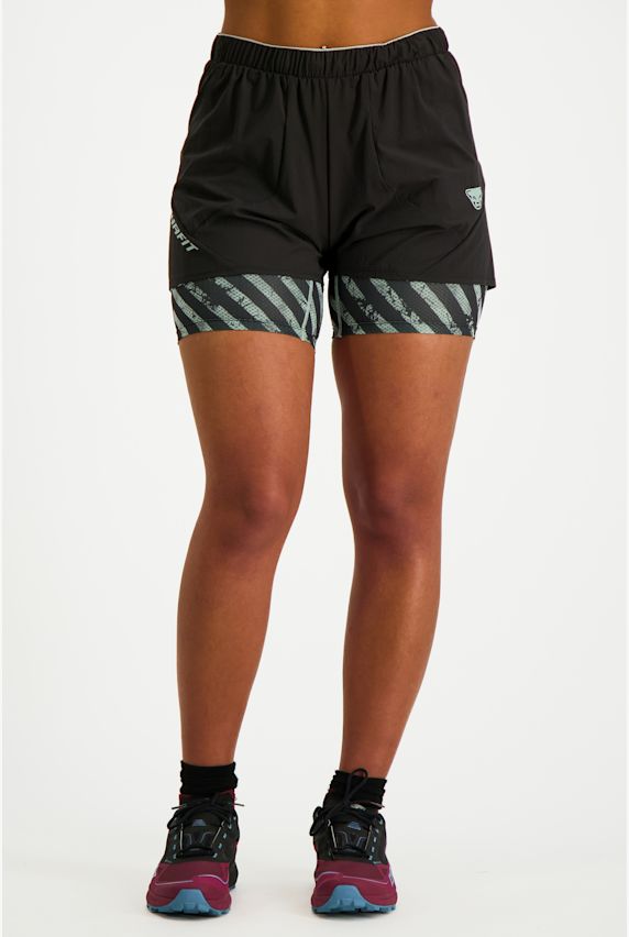 Dynafit Trail 2in1 Damen Wandershort Schwarz 38497 1