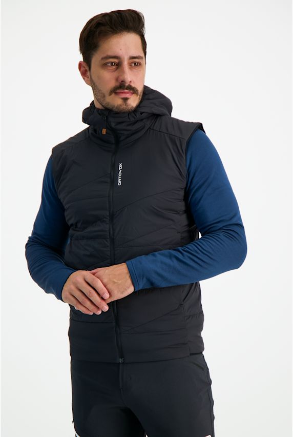 Ortovox Swisswool Piz Duan Herren Gilet Schwarz 38521 1
