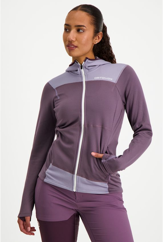 Ortovox Fleece Light Hoody Damen Midlayer Lila 38536 1