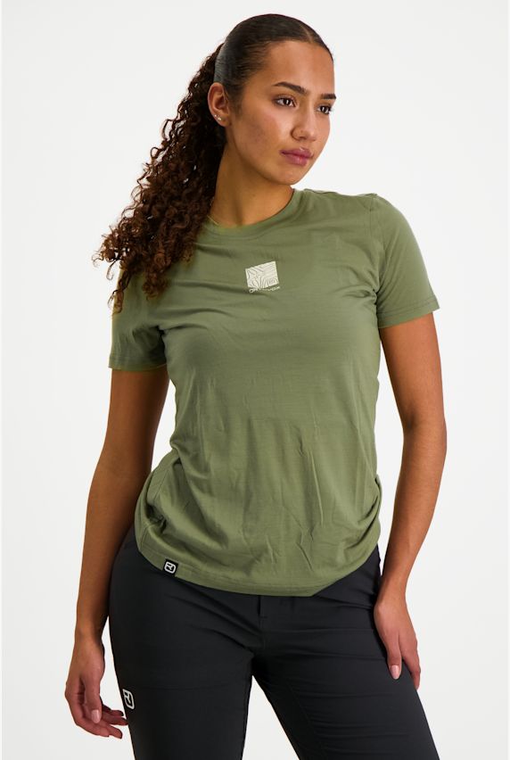 Ortovox 120 COOL TEC Abstract Damen T-Shirt Grün 38522 1