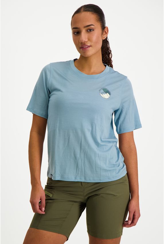 Ortovox 140 Cool Round Landscape t-shirt donna Blu 38534 1