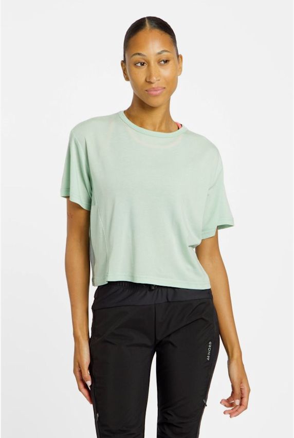 Kari Traa Mija Crop t-shirt donna Verde 38565 1
