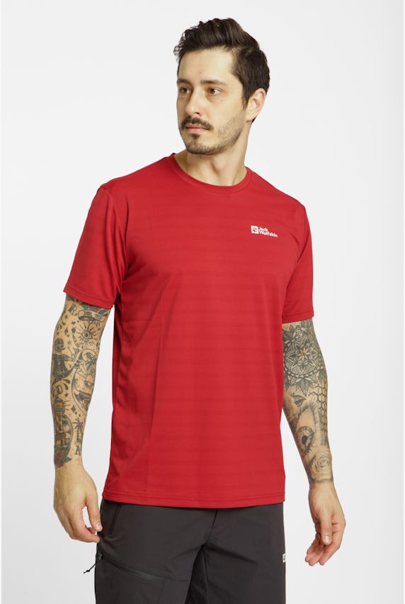 Jack Wolfskin Delgami t-shirt uomo Rosso 56639 1