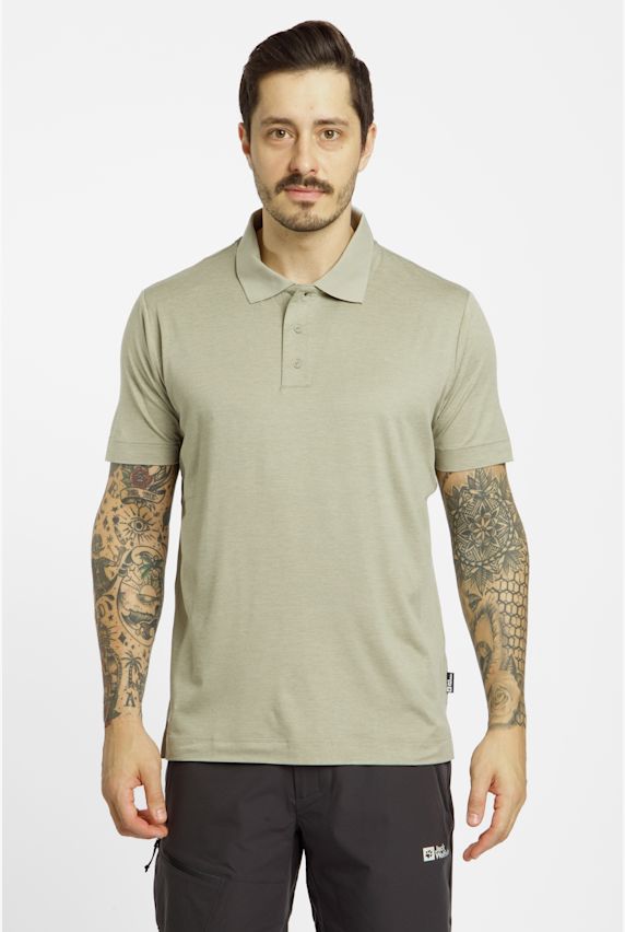 Jack Wolfskin Travel Herren Poloshirt Grau 39113 1