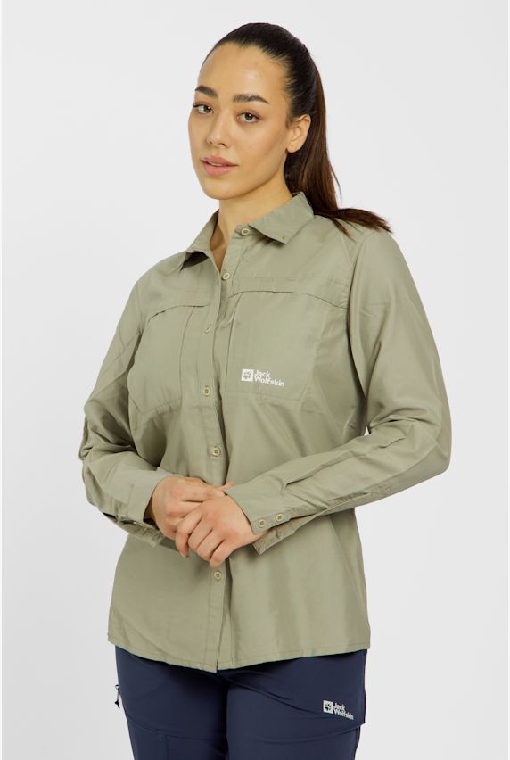 Jack Wolfskin Barrier chemisier de randonnée femmes Beige 39120 1