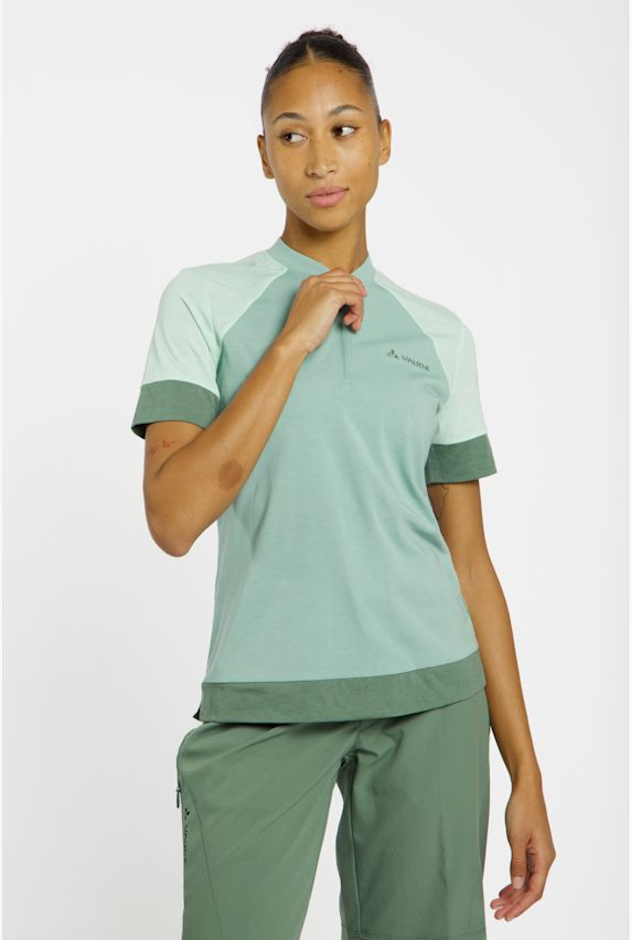 VAUDE Altissimo Q-Zip Damen Biketrikot Grün 39340 1