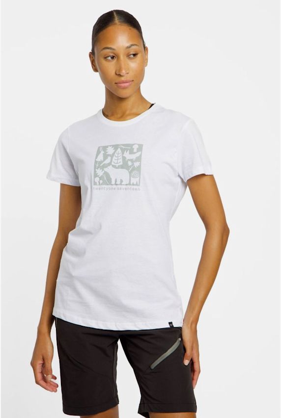 2117 OF SWEDEN Apelviken t-shirt donna Bianco 39642 1