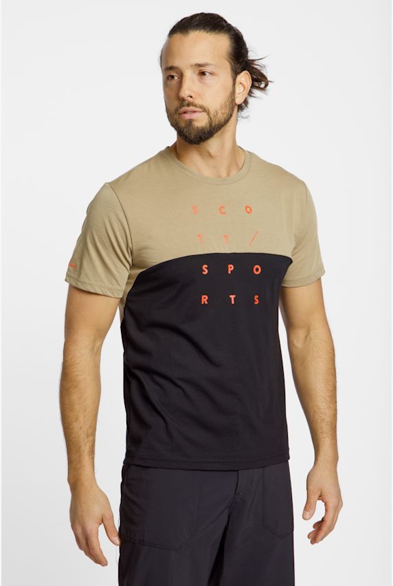 SCOTT Trail Flow DRI maillot de bike hommes Beige 39699 1