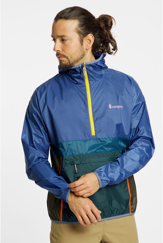 Cotopaxi Teca Half-Zip Windbreaker veste outdoor hommes Bleu 54890 1