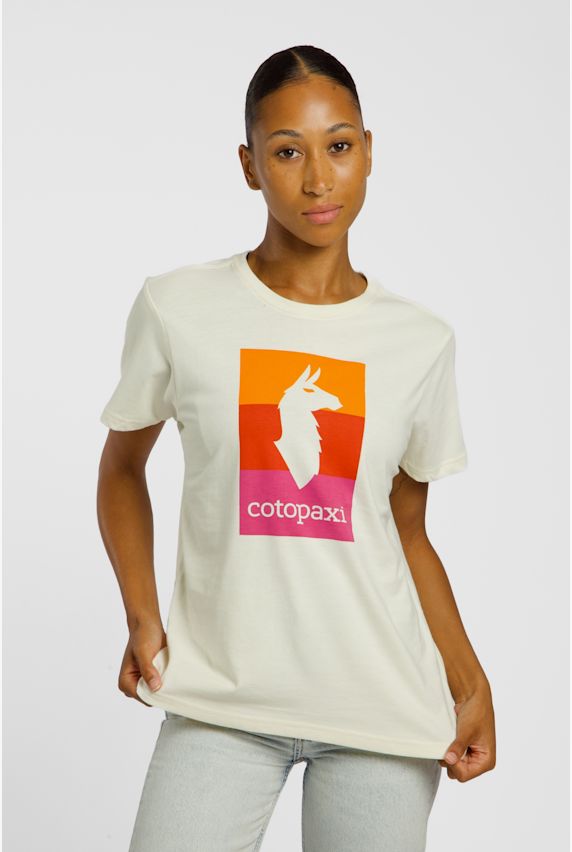 Cotopaxi Llama Block t-shirt femmes Blanc 39795 1