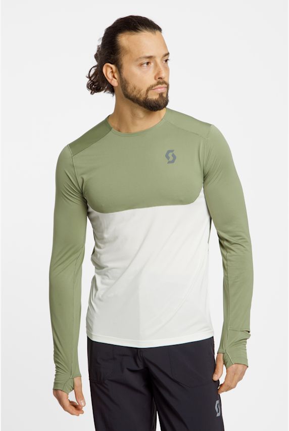 SCOTT Endurance Tech LS Herren Biketrikot Grün 39951 1