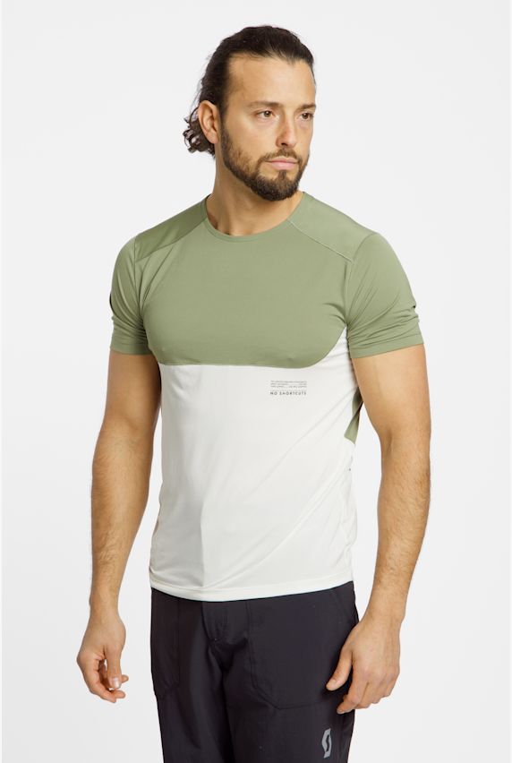 SCOTT Endurance Tech SS maillot de bike hommes Blanc 39957 1