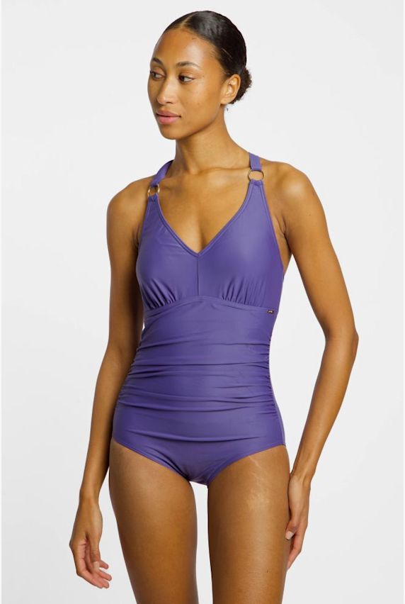 speedo Shaping V-Neck maillot de bain femmes Violet 39973 1