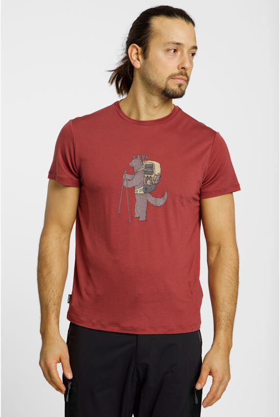 icebreaker Merinomix Core Tech Head Herren T-Shirt Rot 40090 1