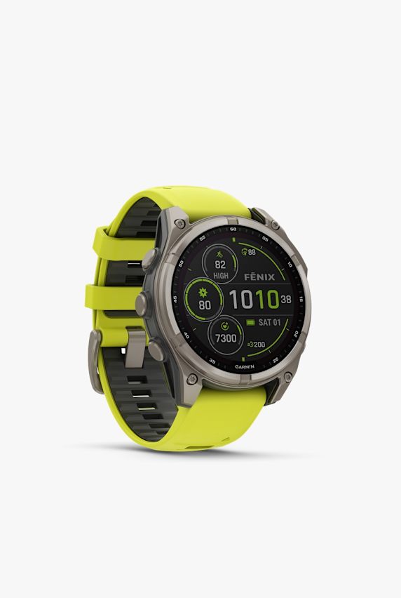 GARMIN fenix® 8 47 mm Solar Sapphire orologio sportivo Giallo 40293 1