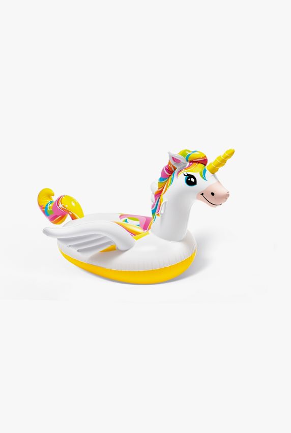 Intex Enchanted Unicorn Ride-On animale gonfiabile da mare bambini Bianco 40501 1