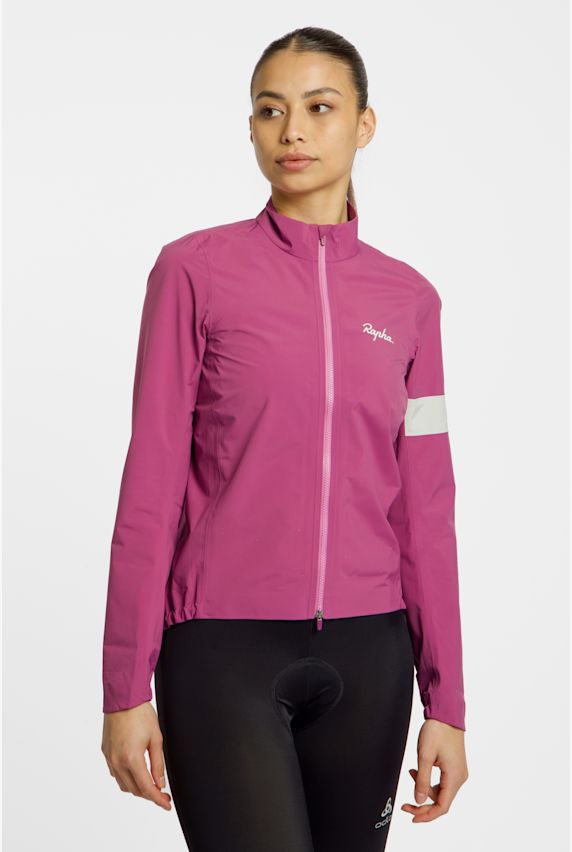 Rapha Core Rain giacca da bike donna Pink 40862 1