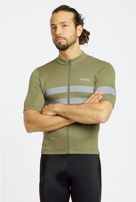 Rapha Brevet Herren Biketrikot Grün 40860 1