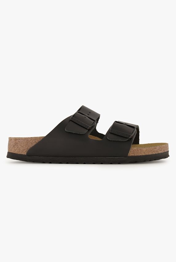 Birkenstock Arizona Natural Leather Narrow Fit Damen Slipper Schwarz 41036 1