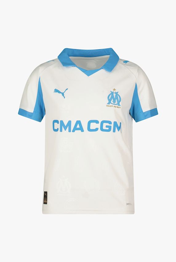 PUMA Olympique Marseille Home Replica maillot de football enfants 25/26 Blanc 41171 1