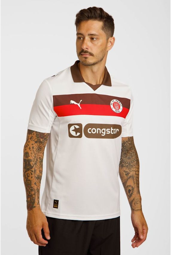 PUMA FC St. Pauli Away Replica maillot de football hommes 25/26 Blanc 41172 1