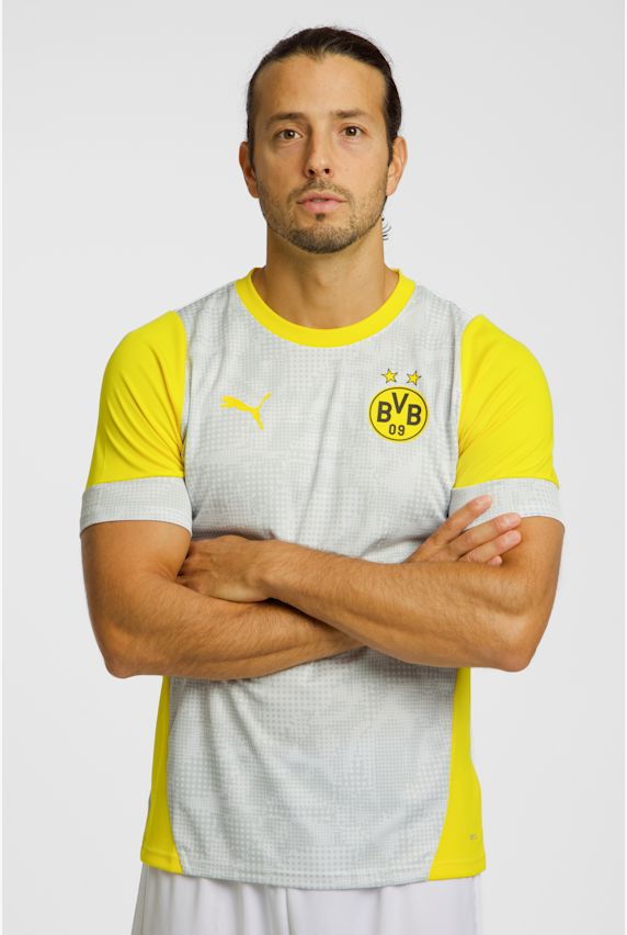 PUMA Borussia Dortmund Training Herren T-Shirt 25/26 Silber 41197 1