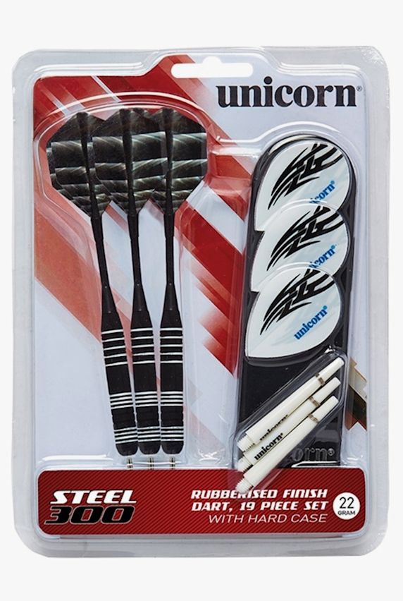 Unicorn 3- Pack Steeltip S300 22 g freccia Nero 41225 1