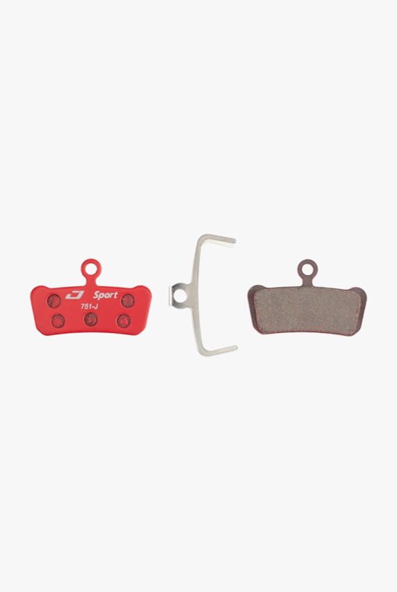 Jagwire 1-Paar Sport Semi-Metallic Sram DCA098 Scheibenbremsbelag Rot 41338 1
