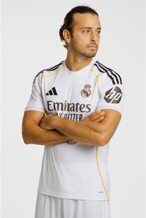 adidas Real Madrid Home Replica Herren Fussballtrikot 25/26 Weiss 41409 1