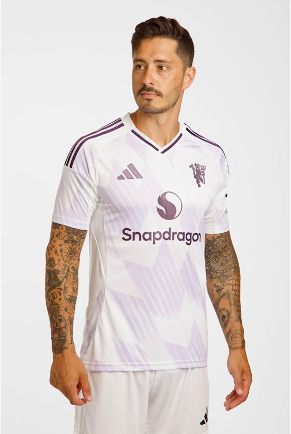 adidas Manchester United Away Replica maglia da calcio uomo 25/26 Bianco 41430 1