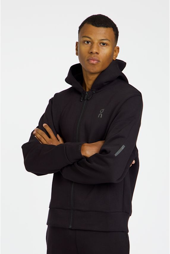 ON Focus Tech Zip hoodie hommes Noir 56643 1