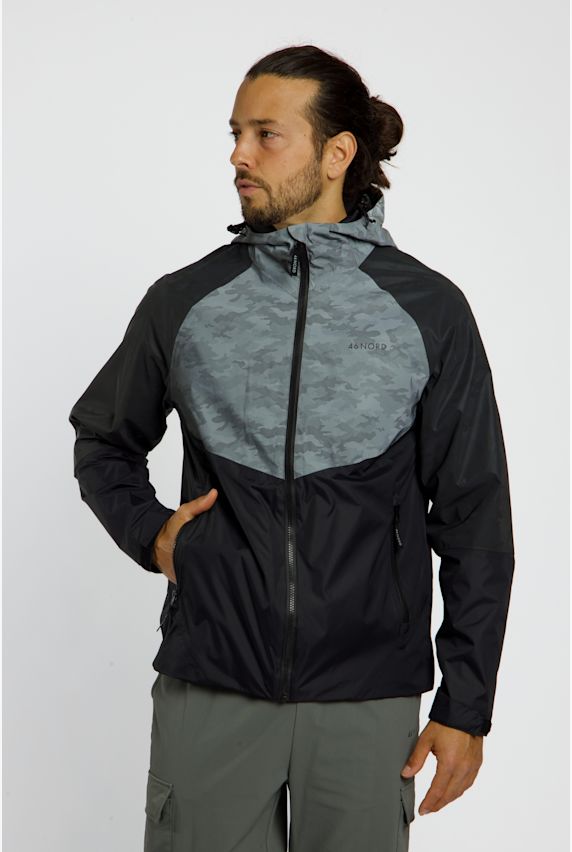 46 NORD Herren Regenjacke Schwarz 41806 1