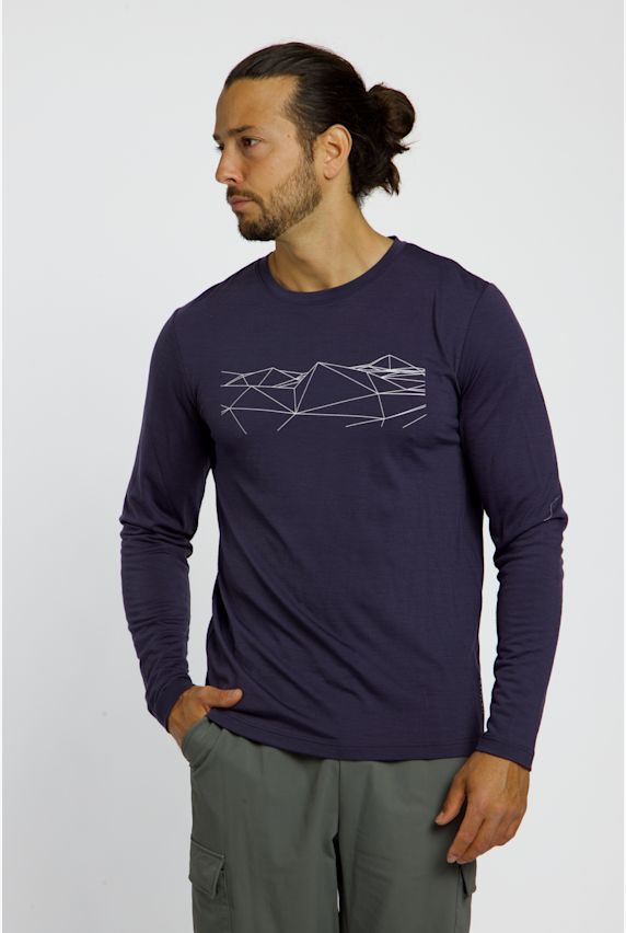 46 NORD Merino Herren Longsleeve Blau 41902 1