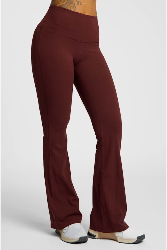 Nike Zenvy Flare pantalon de sport femmes Rouge 41984 1