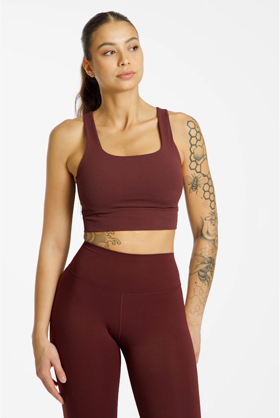 Nike Alate Ellipse Zenvy Medium soutien-gorge de sport femmes Rouge 41983 1