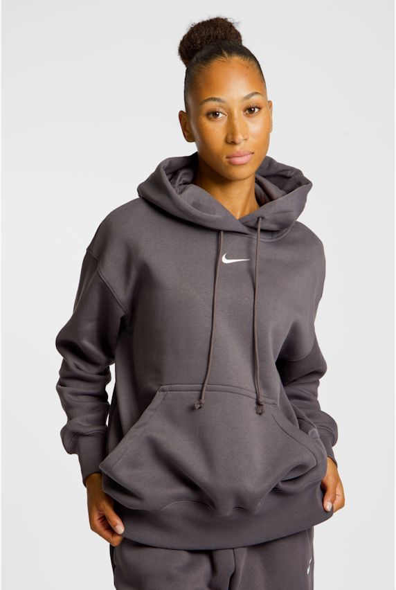Nike Phoenix Fleece Oversized hoodie femmes Gris 42054 1