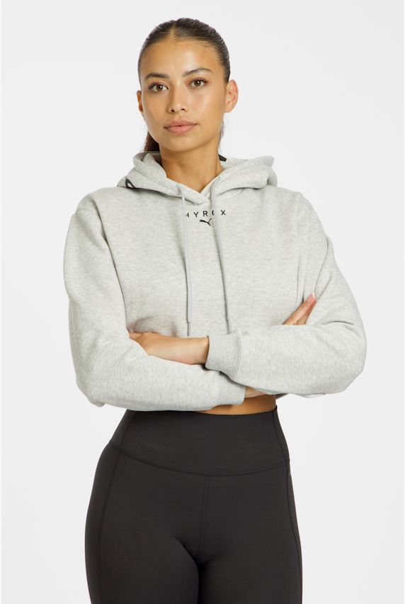 PUMA x Hyrox Heavyweight hoodie donna Grigio 42188 1