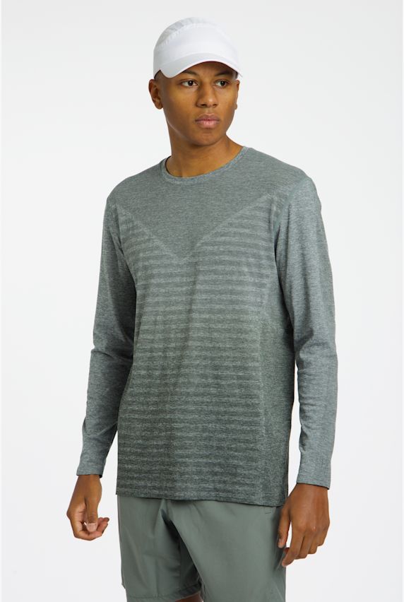 POWERZONE Seamless Herren Longsleeve Grau 42533 1
