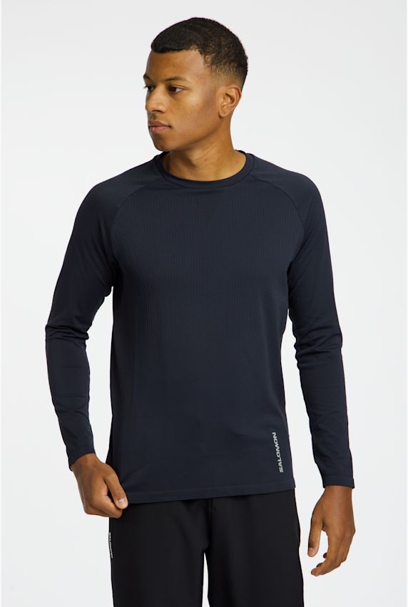 Salomon Sense Aero Seamless longsleeve uomo Nero 42729 1