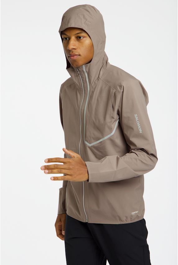 Salomon Bonatti Trail Herren Laufjacke Beige 42748 1