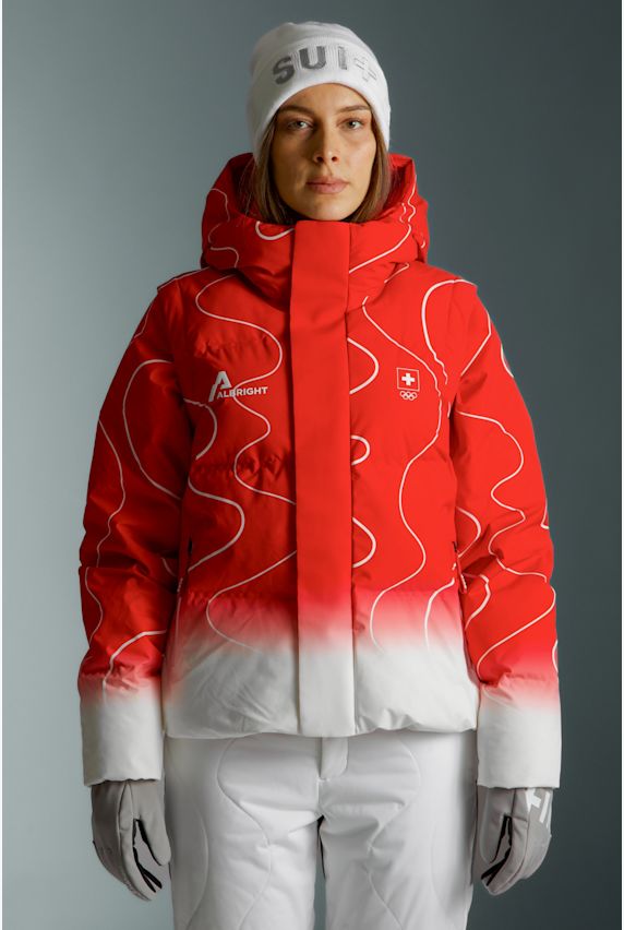 ALBRIGHT Swiss Olympic Hero giacca da sci donna Rosso 42838 1