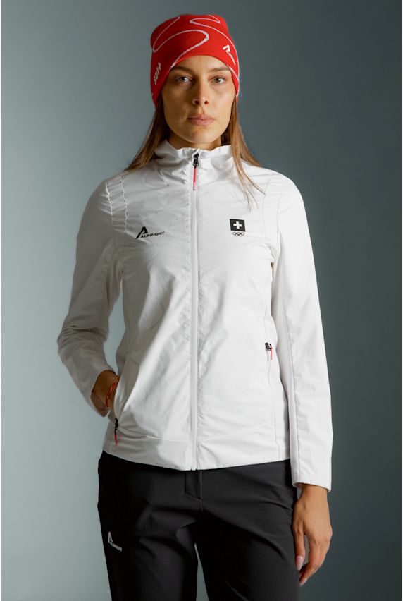 ALBRIGHT Swiss Olympic Damen Midlayer Weiss 42875 1